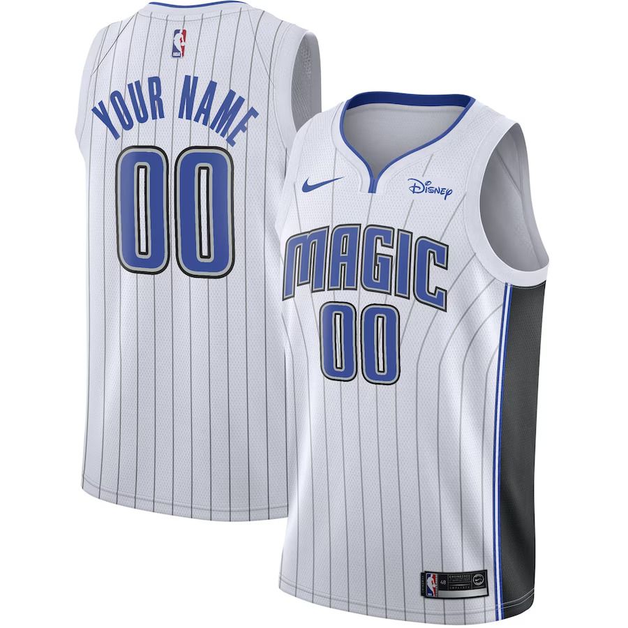 Men Orlando Magic Nike White Custom Swingman NBA Jersey->customized nba jersey->Custom Jersey